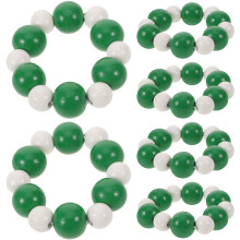 6Pcs Anéis Decorativos De Madeira Para Guardanapo Festa E
