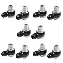 10x För 6AN X 1/4 NPSM Turbo 350 400 700R4 4L60E Transmission Oljekylare 90 Graders Banjokopplingar