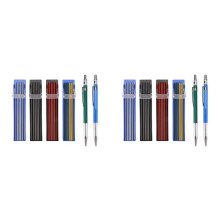 4 Pcs Welders Pencil with 96 PCS Round Refills Mechanical Pencils Metal Welding for Tube Pipe Fitter