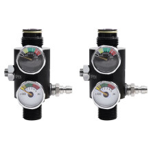2X M18 Dual Gauge Pressure Regulator Valvula Reguladora Pneumatic Air Valve Fill Station