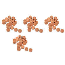 80Pcs Saxophone Cork Mats Trumpet Cornet Water Key Spit Value Cork Pads for Brass Instrument Parts 80Pcs (Light Brown)