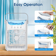 Desktop USB Fan Water Cooled Spray Three Gear Adjustable Portable Mini Fan Mute Air Cooler