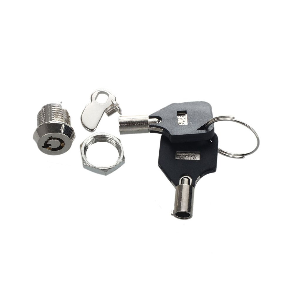 6Pcs 12Mm Threaded Keyed Quarter Turn Cam Lock For Drawer Box Locker 4712283537383