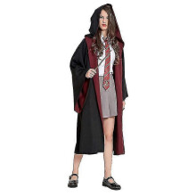 (Gryffindor, L) Hermine kappe Cosplay voksen Galtvort uniform 4-delers sett