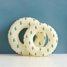 (vintage cactus, 2pcs70cm) Salvagente gonfiabile a righe vintage per bambini e adulti, ideale per feste in piscina e sport acquatici.