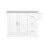 SoBuy White Kitchen Trolley with Foldable Top 1