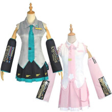 (Gray, L) Premiera anime na Halloween, kostium Future Miku Racing Suit, festiwal cosplay
