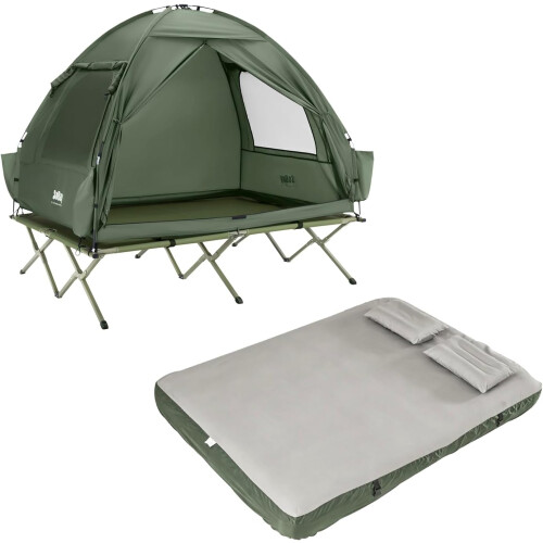 SoBuy Campingzelt-Set 2 Pers. mit Luftmatratze