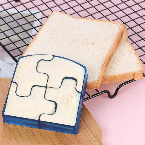 (Jigsaw) Kids DIY Bread & Cake Sandwich Cutter Mold Set Kitchen Tool