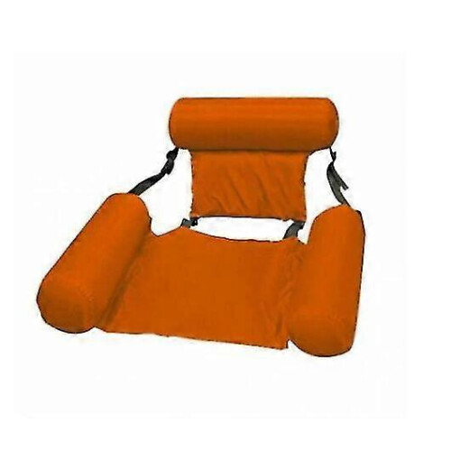 (Orange) 2026 Inflatable Floating Water Bed for Pool