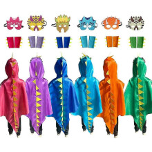 (Purple) Costume da drago/dinosauro per bambini - Travestimento di Halloween per bambini e bambine, ideale come regalino per feste di compleanno.