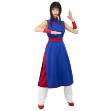 (XL, 1 Set) Completo cosplay anime Chichi per adulti, set abito da kung fu, costume di Halloween premium da volo