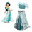 (130) Costume de princesse Jasmine - Ensemble 2 pièces 1