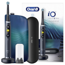 Elektrische tandenborstel - ORAL-B - iO Series 9 Zwart - Oplaadcase - Doos met opzetborstels - 7 standen &amp; AI
