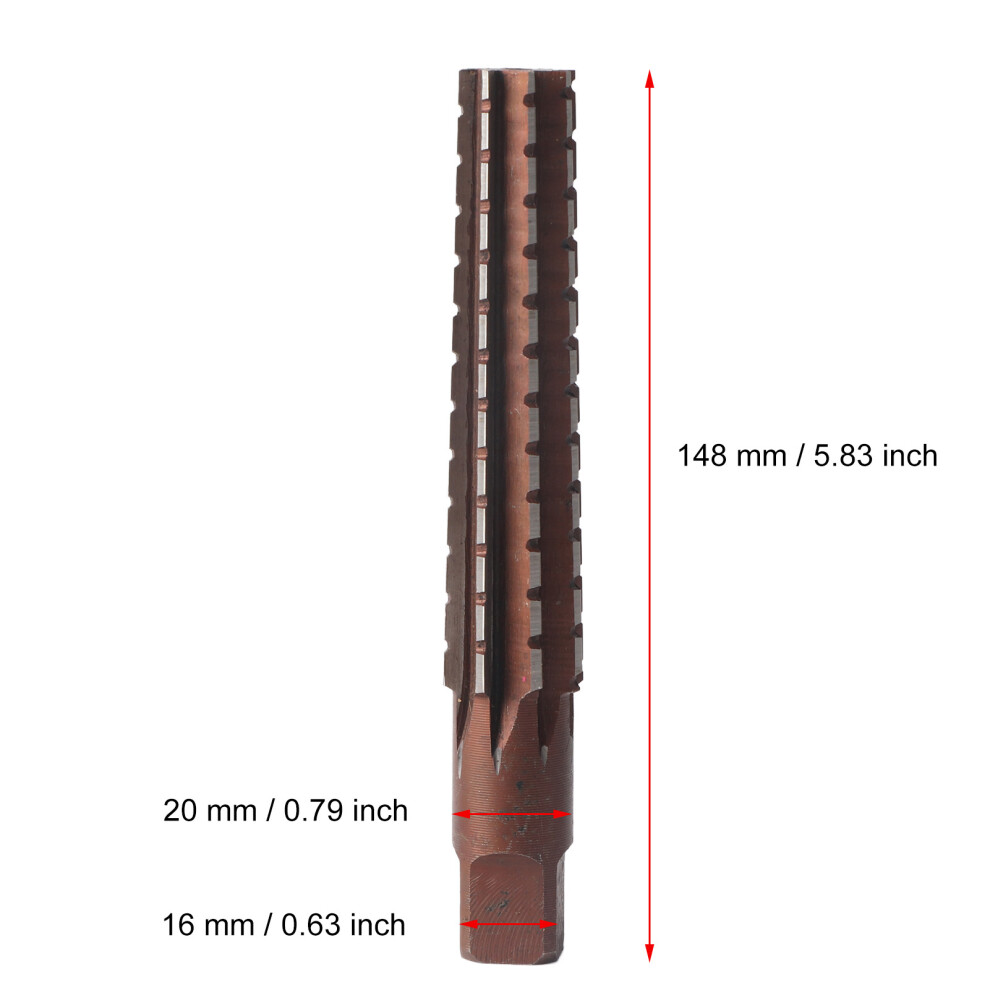 MT3 HSS Taper Reamer 148x16x20mm