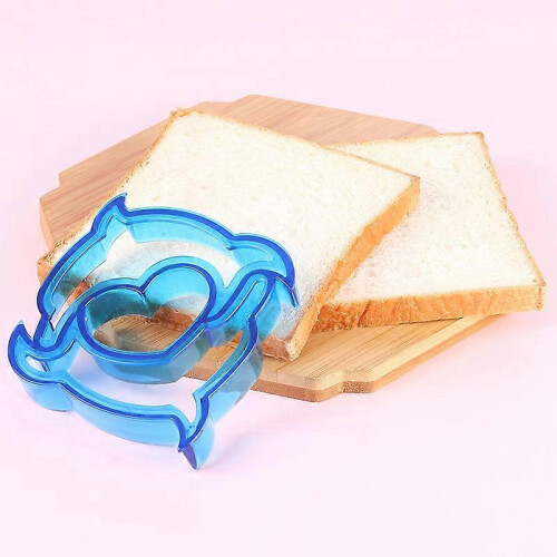 (Dolphin) Kids DIY Bread & Cake Sandwich Cutter Mold Set Kitchen Tool