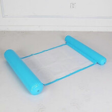 (as9) PVC Summer Inflatable Foldable Floating Pool Water Hammock Air Mattress Bed Beach Lounger Chair
