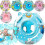 (Blue) Neck Float & Swim Seat Set for 3-36 Months, Inflatable Pool Bathing Ring 1