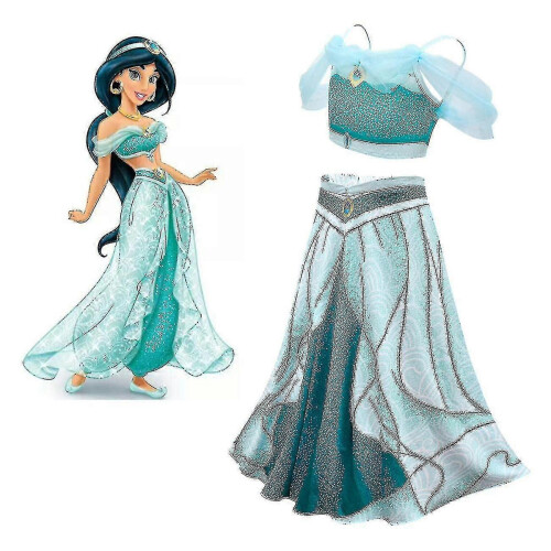 (140) Costume de princesse Jasmine - Ensemble 2 pièces