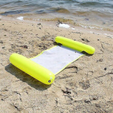(as6) PVC Summer Inflatable Foldable Floating Pool Water Hammock Air Mattress Bed Beach Lounger Chair
