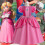 (150cm) Prinzessin Peach Mädchenkostüm-Kleid-Set 1