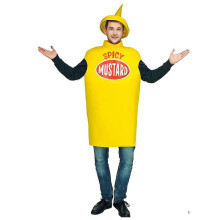 (CC733) Ketchup- og sennepsflaske Halloween-kostymesett for cosplayfest og sceneopptreden