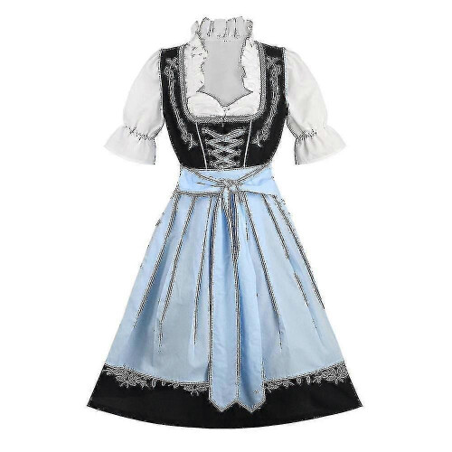 (M) Ensemble de costume de demoiselle de carnaval brodé