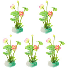 5Pcs Flores Simuladas Rosa Para Artesanato E Decoração De Culinária