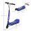 Folding Electric Kids Scooter Ride , Blue 2