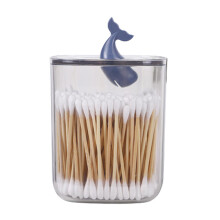 (Whale) Wattestäbchen-Organizer mit Deckel und Eisbär-Schminkbox