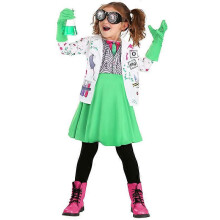 (S (105cm-115cm)) Déguisement de scientifique amusant pour Halloween, idéal pour les jeux de rôle et les spectacles.