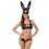 (L) Splendido set da donna con maschera da coniglio e costume completo 1