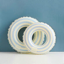 (blue stripes, 2pcs70cm) Aufblasbarer Schwimmring mit Vintage-Streifen für Kinder und Erwachsene, Poolpartys und Wassersport