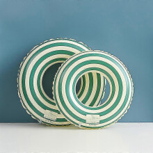 (olive green stripes, 1pcs70cm) Aufblasbarer Schwimmring mit Vintage-Streifen für Kinder und Erwachsene, Poolpartys und Wassersport