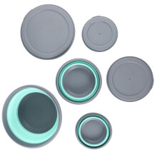 3Pcs/Set Bowl Sets Silicone Folding Lunch Box Folding Portable Silicone Folding Bowl Foldable Salad Bowl with Lid