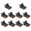 10Pcs High Knob 6 Pin 3 Position DPDT Panel Slide  0.5A 50V 1