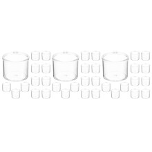 60Pcs Mini Copos Transparente Para Artesanato DIY Casa De