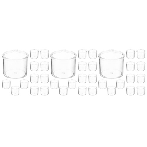 60Pcs Mini Copos Transparente Para Artesanato DIY Casa De