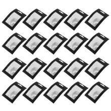 200 Pieces Resealable Food Storage Bags with Clear Window Coffee Beans Packaging Pouch for Food Self Sealing Storage Supplies (Black, 2.4 x 4 Inch)