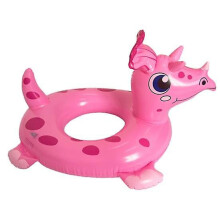 (pink) Uppblåsbar poolmadrass med dinosauriemotiv för barn – Ultralätt, hållbar och rolig vattenleksak med hög flytkraft