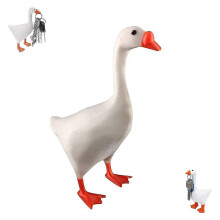 (red) Porte-clés magnétique en forme d'oie et de canard - Porte-clés mignon et décoration de jardin