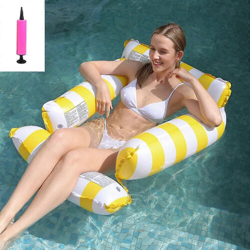 (4) Inflatable Pool Hammock Float Lounge for Water Relaxation
