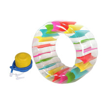 (Multicolor, 165cmx80cm) Giant Inflatable Water Wheel Float for Pool, Lake & River Fun - 100cm x 60cm
