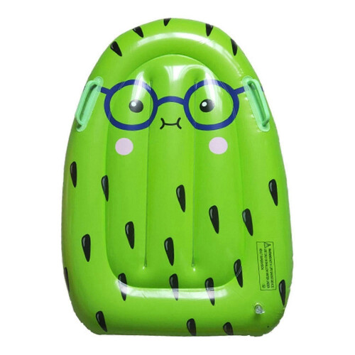 (Kiwi fruit) Inflatable Pool Surfboard High Buoyancy Heavy-Duty Floating Board with Handle