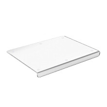 (M) Clear Acrylic Chopping Board with Anti-Slip Edge, Non-Slip Countertop Protector, Easy Clean Kitchen Cutting Board for Home & Restaurant Use