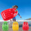 (Pineapple) Inflatable Pool Surfboard High Buoyancy Heavy-Duty Floating Board with Handle 1