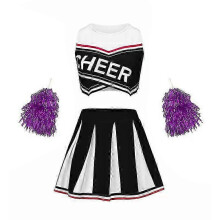 (Black, 130cm) Robe de compétition de gymnastique et de cheerleading pour fille - Costume de sport de performance