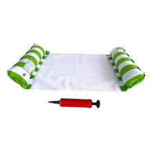 (Green, 130cmx70cm) Amaca gonfiabile gialla da piscina, sdraio per viaggi e vacanze.