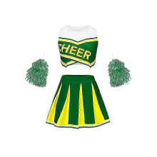 (Green, 140cm) Robe de compétition de gymnastique et de cheerleading pour fille - Costume de sport de performance