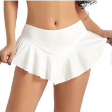 (White, M) Completo da pattinaggio artistico e gonna da ballo per donna adulta.